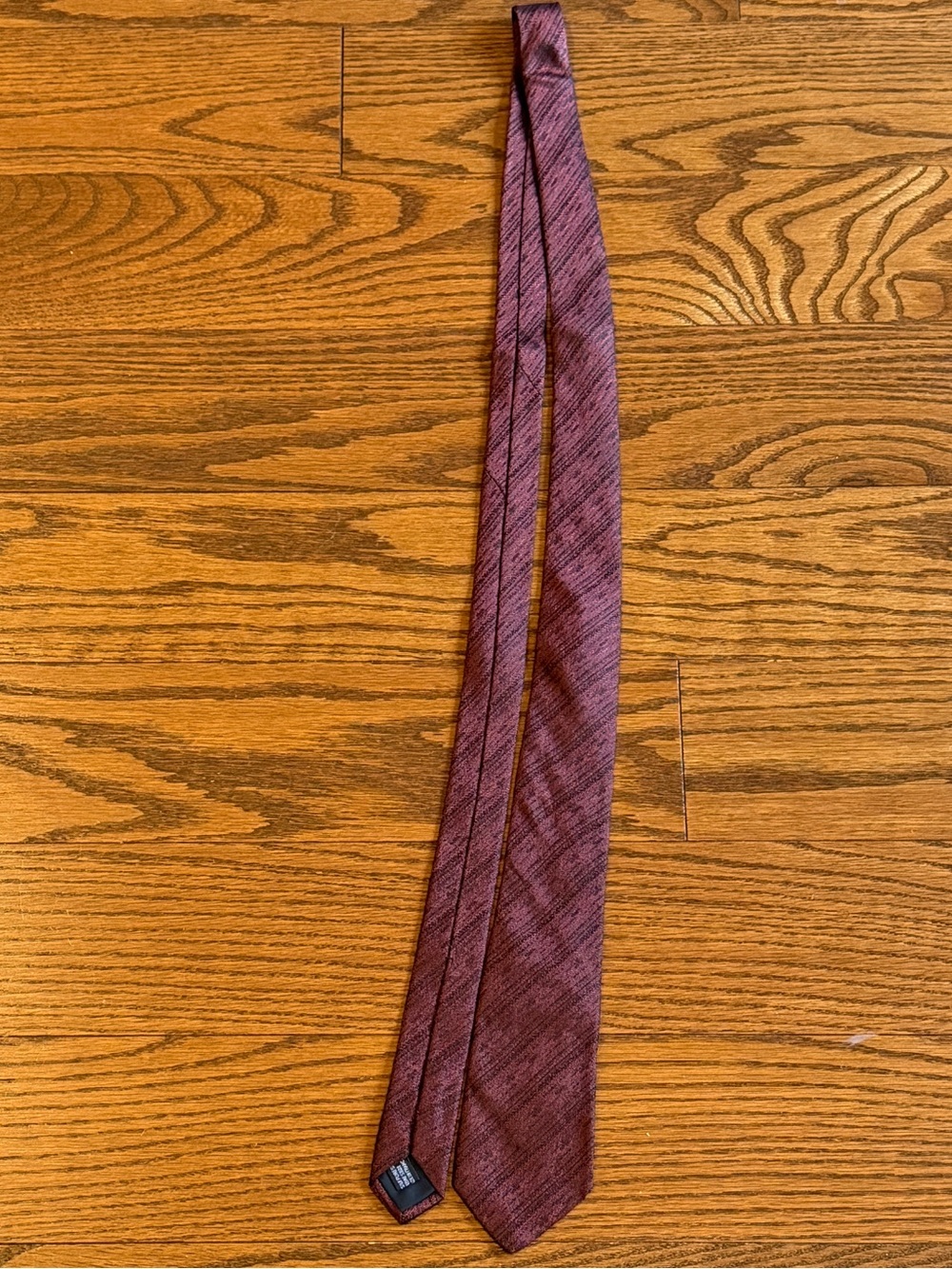 Lanvin Paris - Maroon/Burgundy Textured Tie